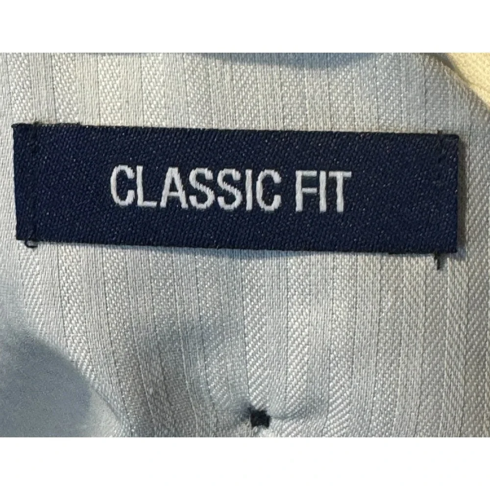 Paul Fredrick Men's Dress Pants Pleated Gabardine Classic Fit Lined Navy 36‎ NWT